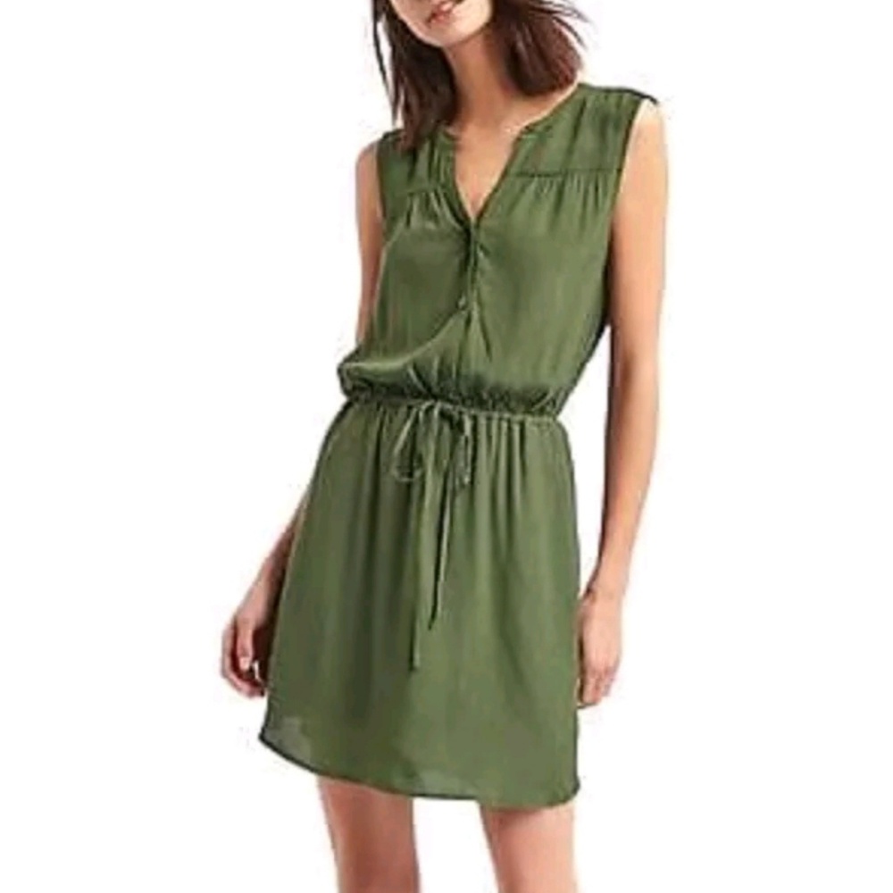 ❌SOLD❌⚡SALE⚡🎀NWT🎀 GAP Sleeveless Shirt Dress - Picture 1 of 5